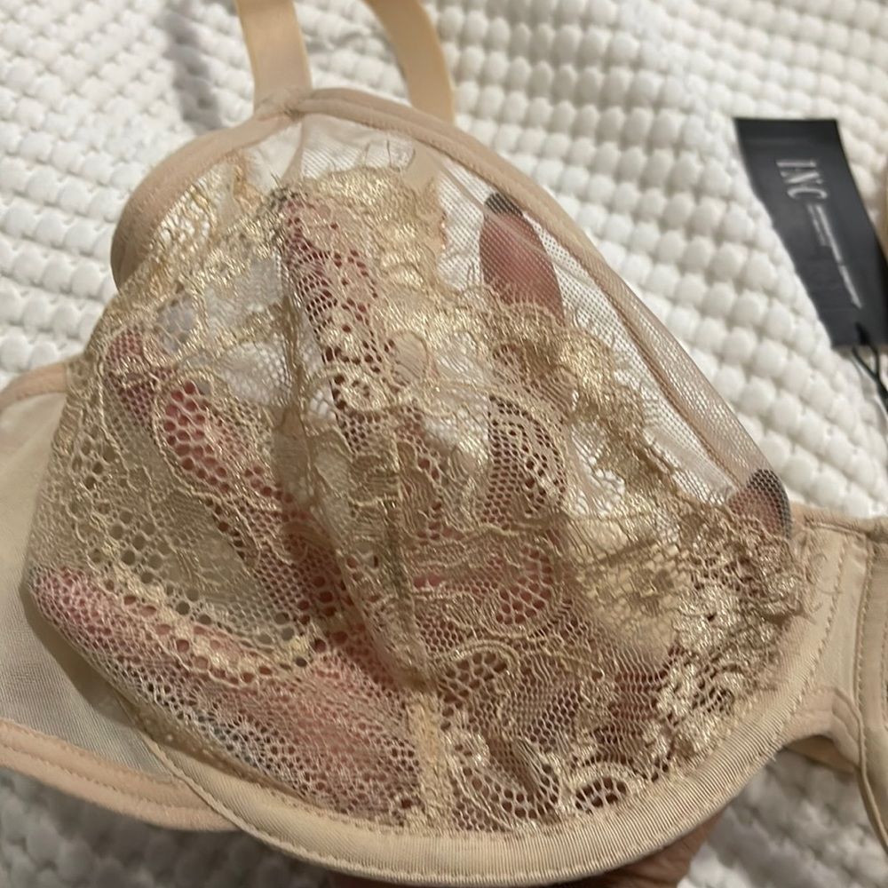 NWT- INC International Concepts - XL & XXL. Lace Unlined Underwire Bra - Picture 4 of 6